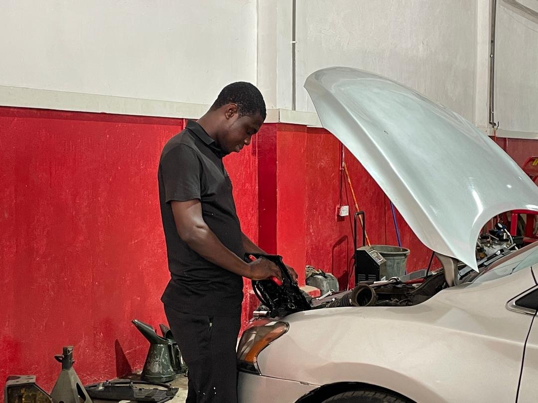 Sneda Motors technician at work